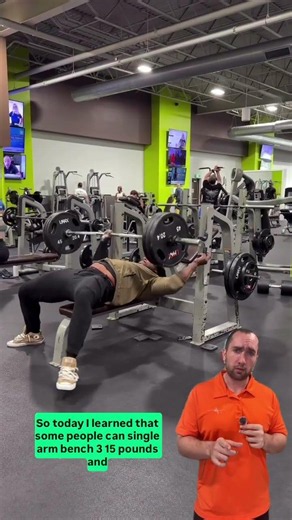 315 LB Single Arm Bench Press