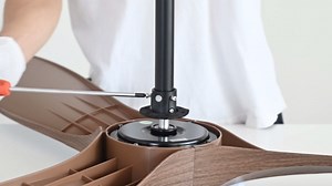 52 Inch Ceiling Fan with Light, Remote Control, Reversible DC Motor, Stepless Dimming, Noiseless, Energy-Efficient for Indoor and Outdoor Use, Woodgrain Finish