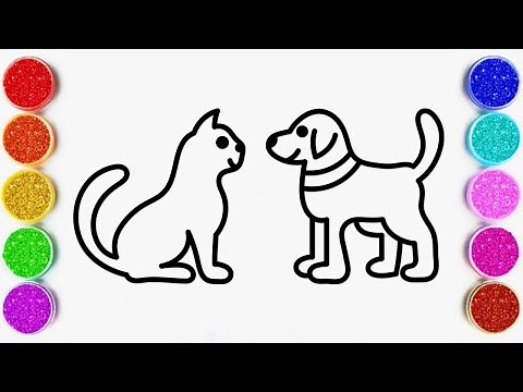 How to Draw Cute Animals Step by Step | Drawing and Coloring Animals