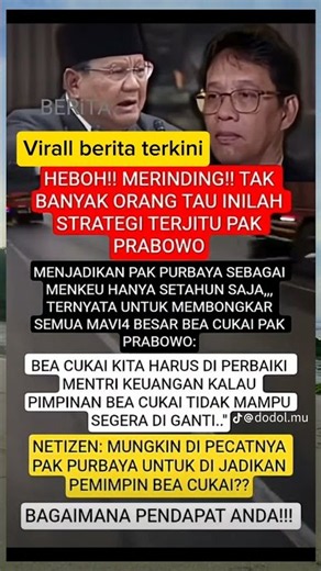 So this is the reason Prabowo fired Purbaya #highlights #latestnews #fypシ゚viral #shortvideo #foll...