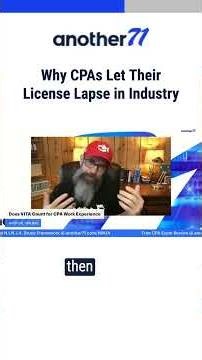 Why CPAs let their licenses lapse in Industry