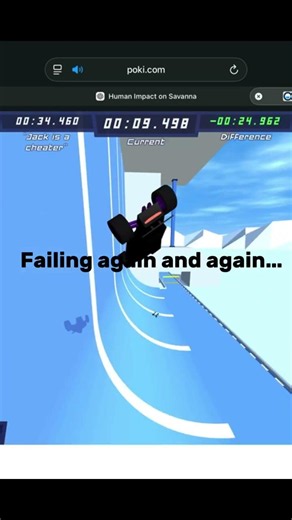 First time trying winter 3 🔥🔥 #polytrack #gaming #speedrun