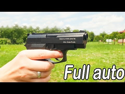 Black Zoraki 914 Full auto 9mm Blank Gun