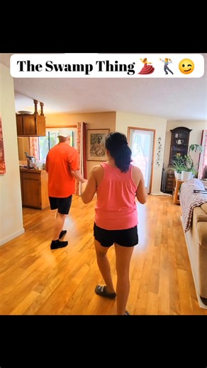 Dancing to the song New Lease on Life by MercyMe. #goodvibesonly #dance #linedance #SwampThing Part 2 | Brian and Marissa