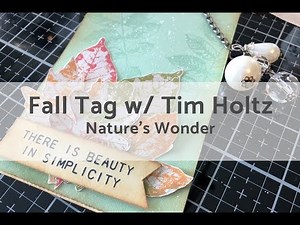 Fall Tag Featuring Tim Holtz