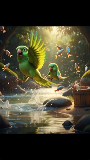 “Magic Parrot Builds a Dream House | Parrot & Baby Emotional Story”#aivideo#animation#aimini