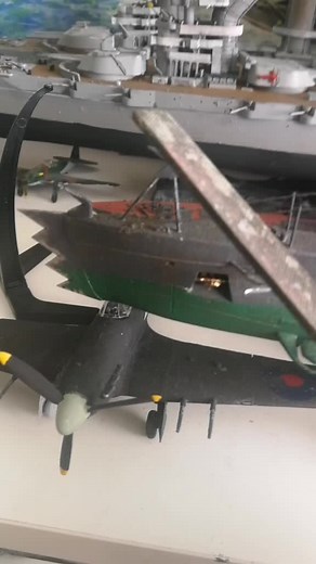 Detailed Model of a WWII Naval Battleship Showcase