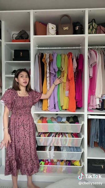 Stylish Walk-In Closet Tour with Vanity Table | Closet Organization Ideas