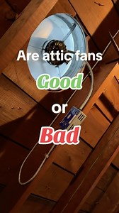 8.8K views · 373 reactions | Are attic fans good or bad? A lot of people swear by them, but they cause more harm than good. If you feel your attic is getting too hot or too humid, there is likely an underlying cause that should be addressed. #attic #construction #hvac #diy #healthyhome | Brantley May | Facebook