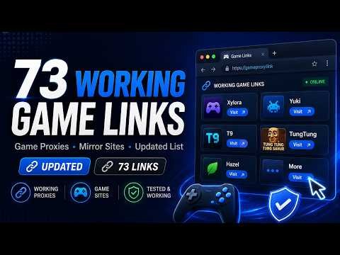 73 NEW Rare Unblocked Links | Unblocked Websites for School Chromebook (2026)| New Proxy Unblockers