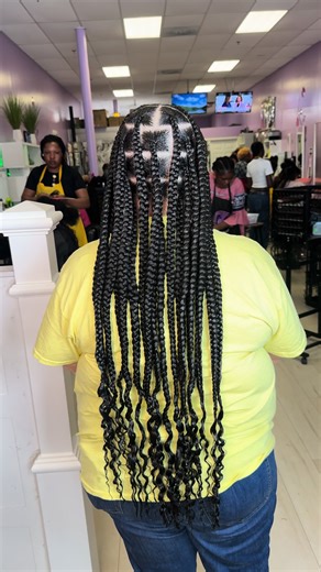#Magic Fingers Braiding #Jumbo Knotless braids ##mdhairbraider #dmvhairbraider #dmvknotlessbraids