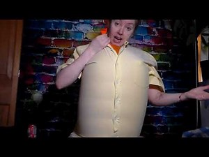 Blowing Giant Balloon Up In XXL Button Down Shirt!