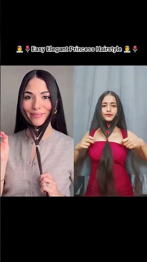 Easy Elegant Princess Hairstyle For Wedding 🥀#newpost #viral #princess #wedding #bridal #hairstyle