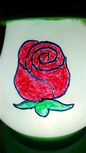 Rose art on hurricane light