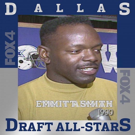 Emmitt was Dallas' first round pick back in 1990. Who will the Cowboys pick this year? We find out Thursday night here on FOX4. #NFLDraft http://bit.ly/2HLIP3d | FOX 4 News