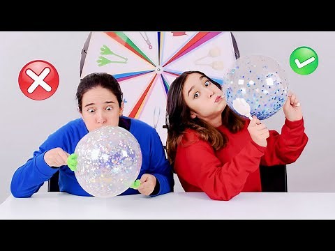 ROLETA MISTERIOSA SEM AS MÃOS ★ Desafios Maluquinhos com a Mamãe Fabi - The Mystery Wheel Challenge