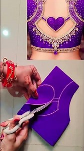 Stylish Heart Shape Blouse Back Design 💖 | Latest Blouse Design 2026 #backdetail #pattern