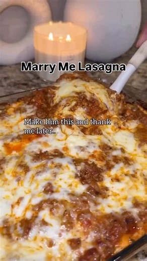 💍🍝 Marry Me Lasagna: The One That Deserves a Ring! Recipe by @itsasiaeliane Layers on layers of cheesy, saucy, soul-warming goodness… this lasagna is so good, it might just lock down your soulmate. 😍 It’s rich, meaty, melty, and absolutely unforgettable — the kind of dish that makes people say, “Who made this?!” ✨ Cheesy. Saucy. Flavor-loaded. Proposal-worthy. 📌 Save this for your next date night, Sunday dinner, or “just because” craving. 💬 Comment “MARRYME” if you’d say I do to this lasagn