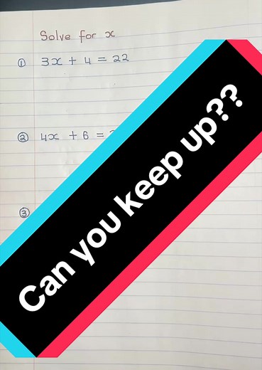 Can you get the last one? #proofmath#linear#findx#solve#equations | Math