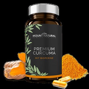 Premium Curcuma mit hochdosiertem Curcumin und Piperin