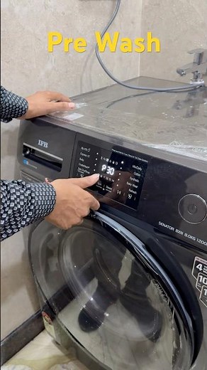 How to Set and Use PreWash in Front Load Machine #IFB
