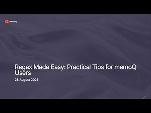 Regex Made Easy: Practical Tips for memoQ Users