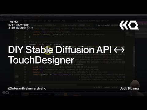 DIY Stable Diffusion API ↔ TouchDesigner - TouchDesigner Tutorial 124