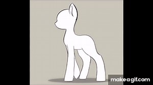 Animation Practice - MLP Walk/trot cycles on Make a GIF