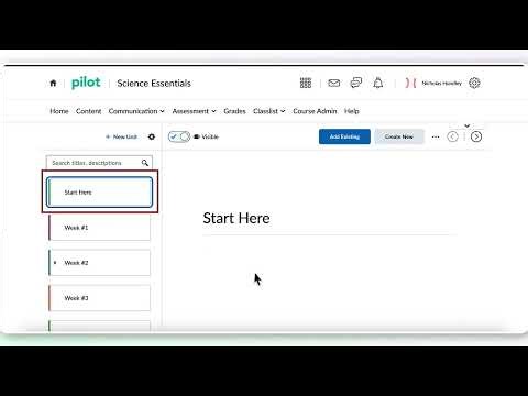 Creating Getting Started Information In Content In D2L