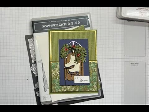 Stampin' Up Sophisticated Sled Let It Snow Double Flap Card Tutorial