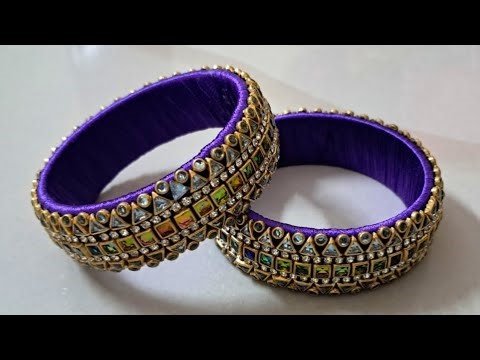 Silk Thread Bangles | How to Make Silk Thread bangles | New designer Silk Thread Bangles Making Easy