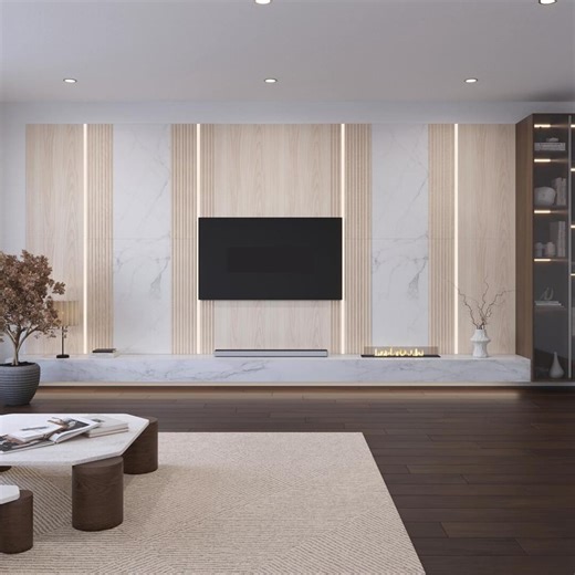 Luminous Columns 96" X 200" Wall Panel Kit With LED Lighting - Etsy