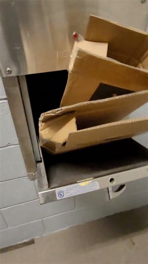 This is how we recycle a large box: fold it
