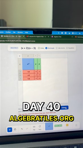 Free Algebra Tiles Practice Site for Maria | algebratiles.org