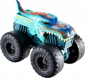 Hot Wheels Monster Trucks Roarin' Wreckers, 1:43 Scale Mega-Wrex Toy Truck with Lights & Sounds