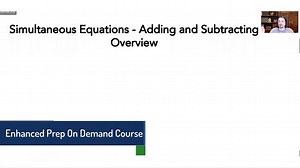 Simultaneous Equations - Adding & Subtracting: Study.com SAT Math Exam Prep