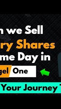 Can we Sell Delivery Shares On Same Day in Angel One | Angel One Tutorial