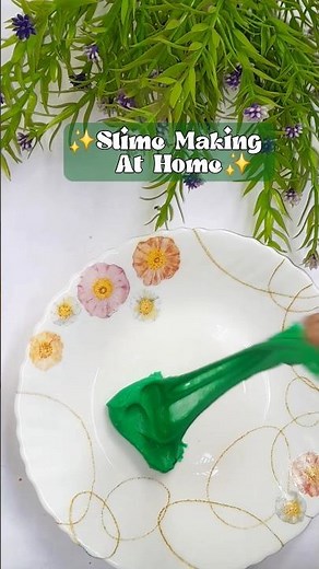 How To Make Slime At Home 🏡 #diy #slime #satisfying