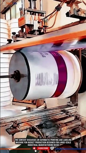 Innovation Bucket Printing: Automatic Labeling, High Speed Branding, Precision Decoration #tech