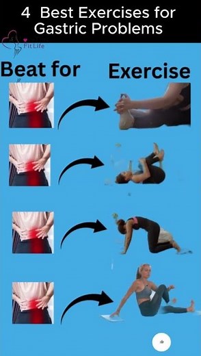 #4 Powerful Exercises to Relieve Gas, Bloating & Acidity Naturally #DigestionRelief, #Gastric,