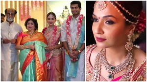 What Soundarya Rajinikanth and Vishagan Vanangamudi wore on their wedding day