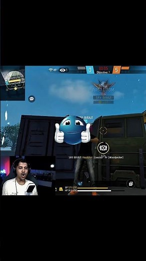 Amit Bhai challenged me ☠️ #desigamers #srvbiraj #freefire #viral