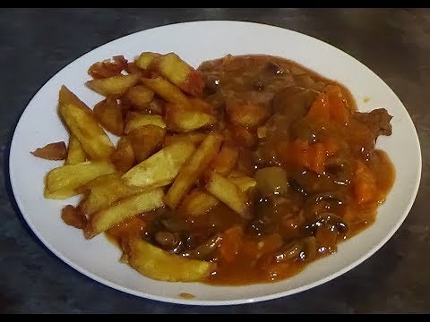 Braised steak with homemade gravy
