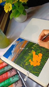 375K views · 12K reactions | এই বর্ষার কদম 李️ Full tutorial ‍♀️ Voice - @Ratul Art journal from - Art Lab - Art & Craft Store | Lamu's art | Facebook