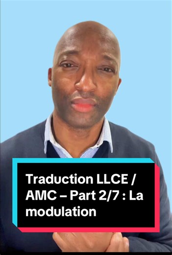 Procédés de traduction LLCE / AMC – Part 2/7 : La modulation On poursuit notre série sur les 7 procédés de traduction indispensables pour réussir vos versions au Bac LLCE et AMC. Objectif : apprendre à penser la traduction, pas seulement à transposer mot à mot. Dans cet épisode, on explore le procédé n°2 : la modulation. C’est l’art de changer le point de vue, l’angle ou la manière de dire pour obtenir une traduction plus naturelle, idiomatique et parfaitement adaptée au français. Maîtriser la m