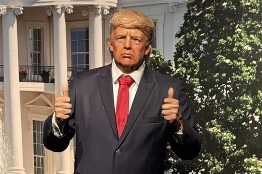Museum pulls Trump wax figure after visitors repeatedly punches it