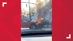'It could've been me': Man rushes to help after witnessing Columbus fiery crash
