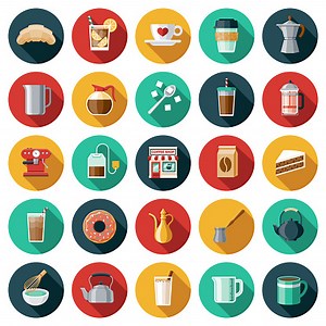 Coffee Shop Icon Set