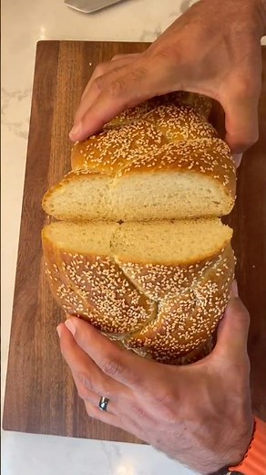 Semolina Braided Italian Bread | No sourdough—Same-day make & bake | Recipe on my channel 😃