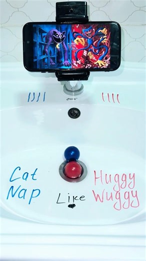 Huggy Wuggy💙 vs Cat Nap 👾 Who is Scarier??? #poppyplaytime #huggywuggy #catnap #duels